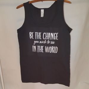 Milk Drunk Clothing Tops - Be The Change You Want To See In The World Tank Milk Drunk Clothing Tops - Be The Change You Want To See In The World Tank